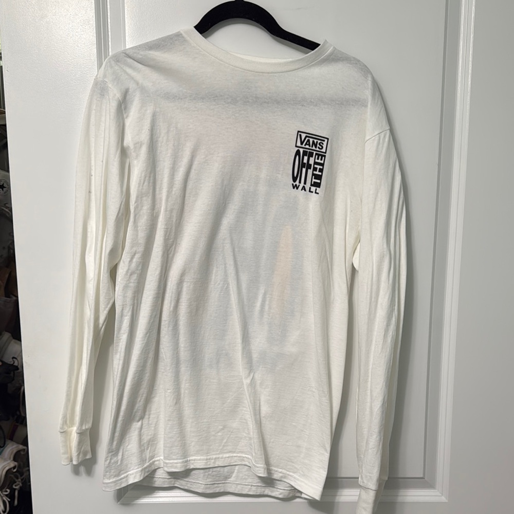 Vans White Long Sleeve Men's Shirt